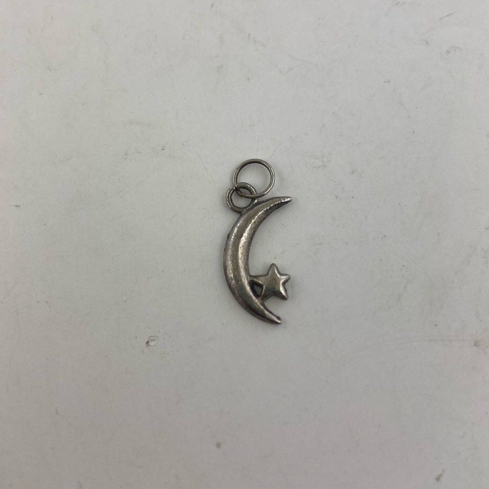 VINTAGE Moon and Star Pendant